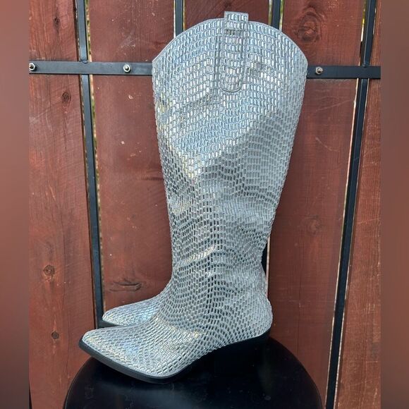 AZALEA WANG DRIVEN TALL WESTERN BOOTS size 7 - Picture 4 of 9